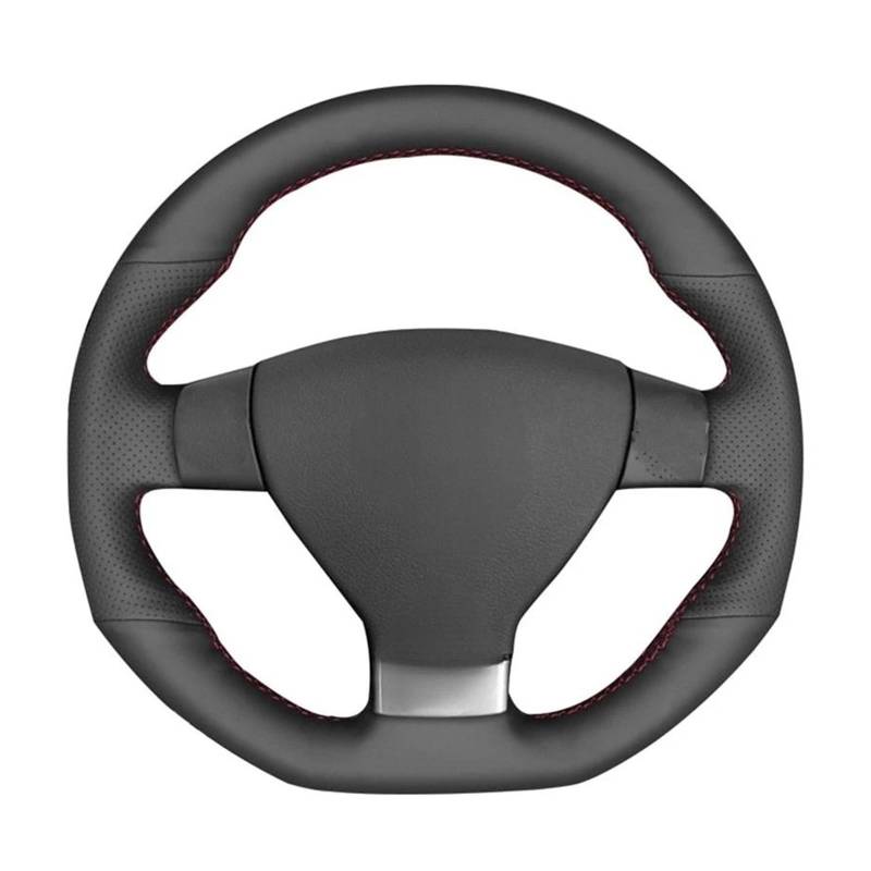 Lenkradschutz Schwarze Handgenähte Lenkradabdeckung Aus Kunstleder Für Golf 5 Für Mk5 Für GTI Für VW Für Golf 5 R32 Für Passat R GT 2005 Lenkrad Abdeckung(Grey) von SFGOFJGO