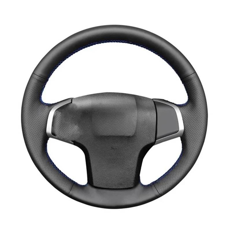 Lenkradschutz Schwarze Kunstleder-Lenkradabdeckung für Isuzu für D-Max für MU-X 2013–2020 für Holden für Colorado AU 2012–2014 2015 2016–2019 Lenkrad Abdeckung(Weiss) von SFGOFJGO