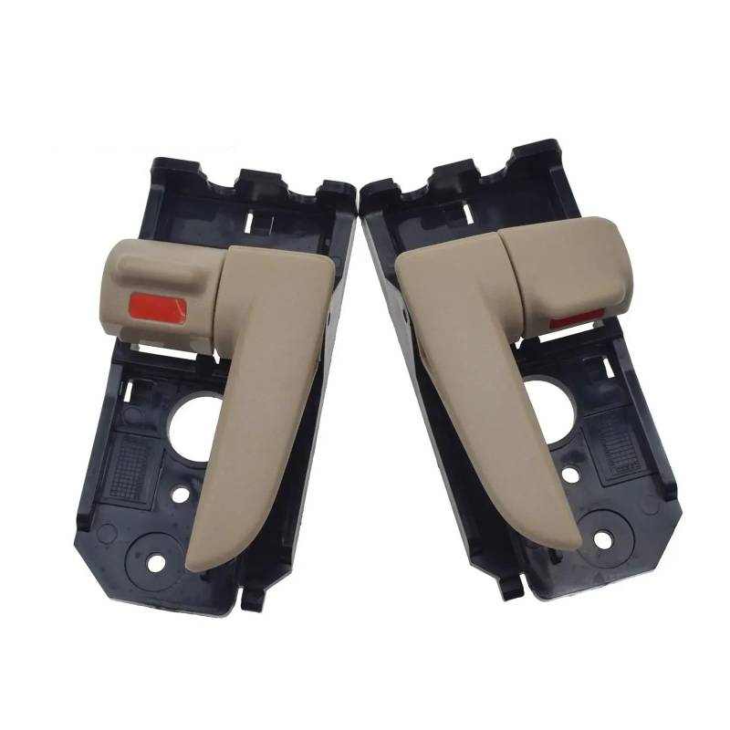 SFGOFJGO Innentürgriff Schwarz Beige Chrom Innen Tür Griff Für Kia Für Spectra Für Cerato 2004-2008 2009 2,0 L Vorne oder Hinten Links oder Rechts Innentürgriffabdeckung(Beige Left-R) von SFGOFJGO