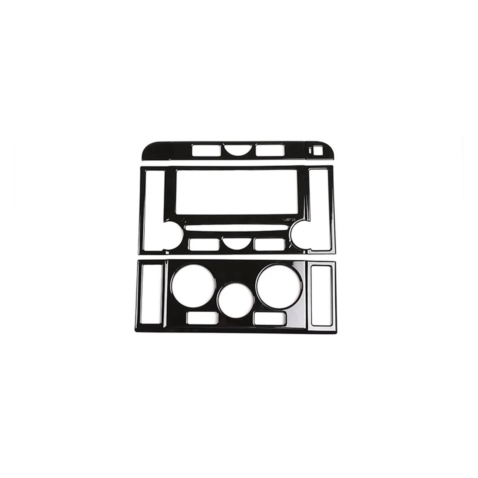 Xuanqingyi Store 2004-2009 Kompatibel mit Discovery 3 LR3 ABS Schwarz Auto-Innendekoration Rahmenabdeckung Aufkleber Innenmodifikationszubehör(10) von SFHDFLUQ