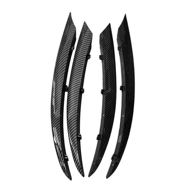 Xuanqingyi Store 4-teilige Frontstoßstangenlippe, Splitter, Zierleisten, Nebelscheinwerfer, Kühlergrill, Spoiler, kompatibel mit Be*nz C-Klasse W205 2015–2019 C180 C200 B von SFHDFLUQ