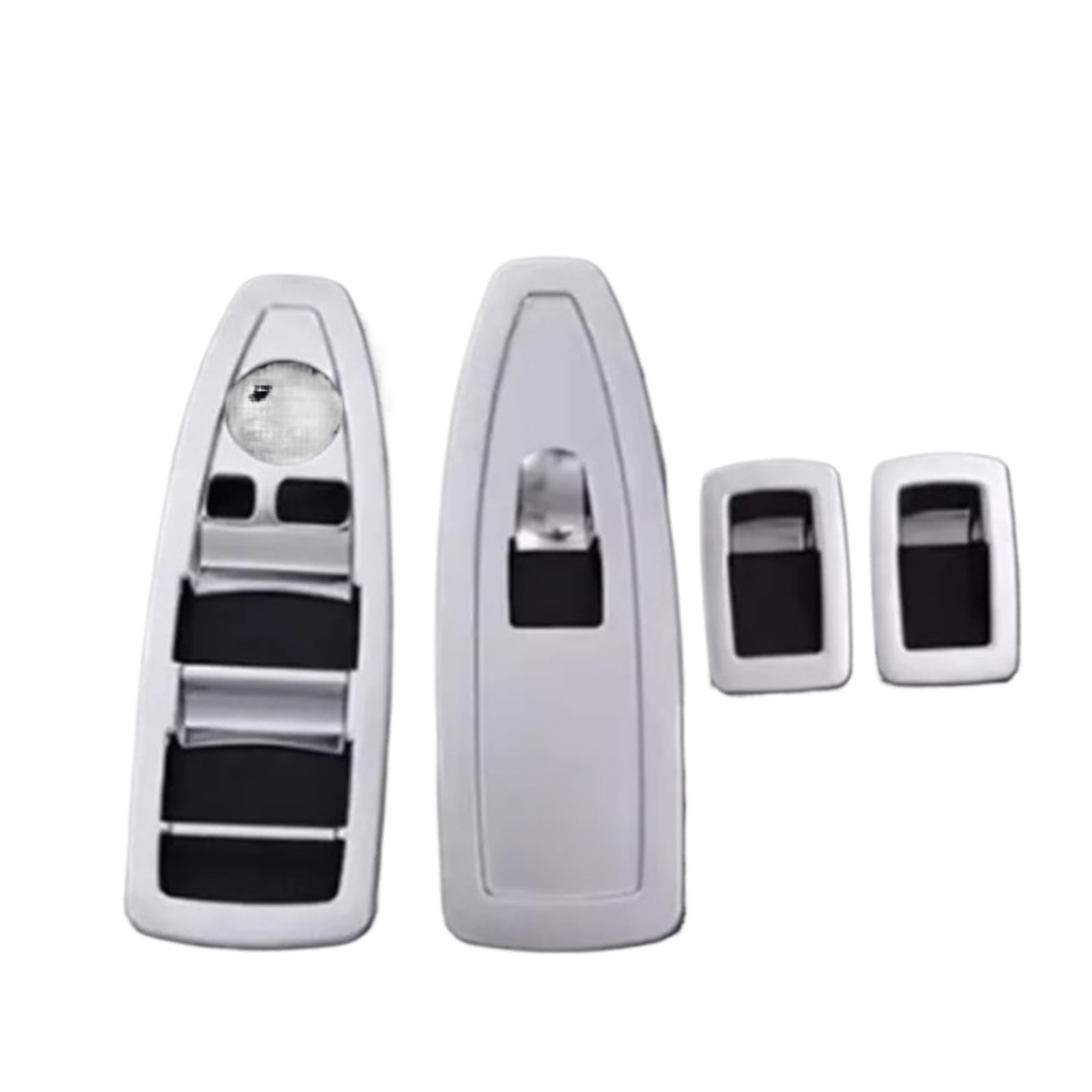 Xuanqingyi Store ABS-Autofensterglasheberknopf-Dekorationsrahmen-Zierabdeckungsaufkleber, kompatibel mit B*MW X1 F48 X2 F39 2016-22, Auto-Innenausstattung(Silver for 2016-20) von SFHDFLUQ