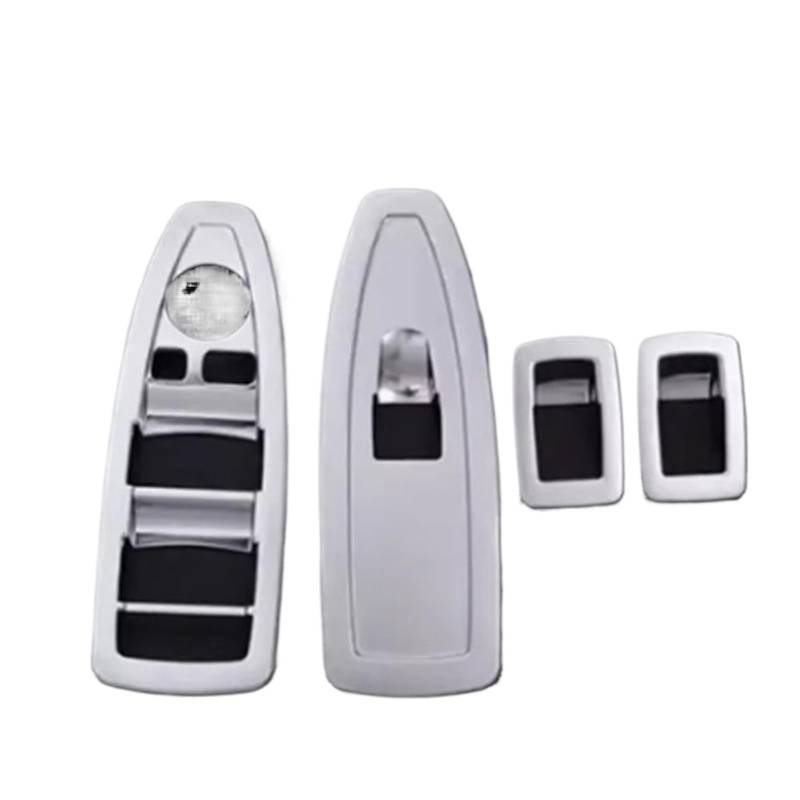Xuanqingyi Store ABS-Autofensterglasheberknopf-Dekorationsrahmen-Zierabdeckungsaufkleber, kompatibel mit B*MW X1 F48 X2 F39 2016-22, Auto-Innenausstattung(Silver for 2016-20) von SFHDFLUQ