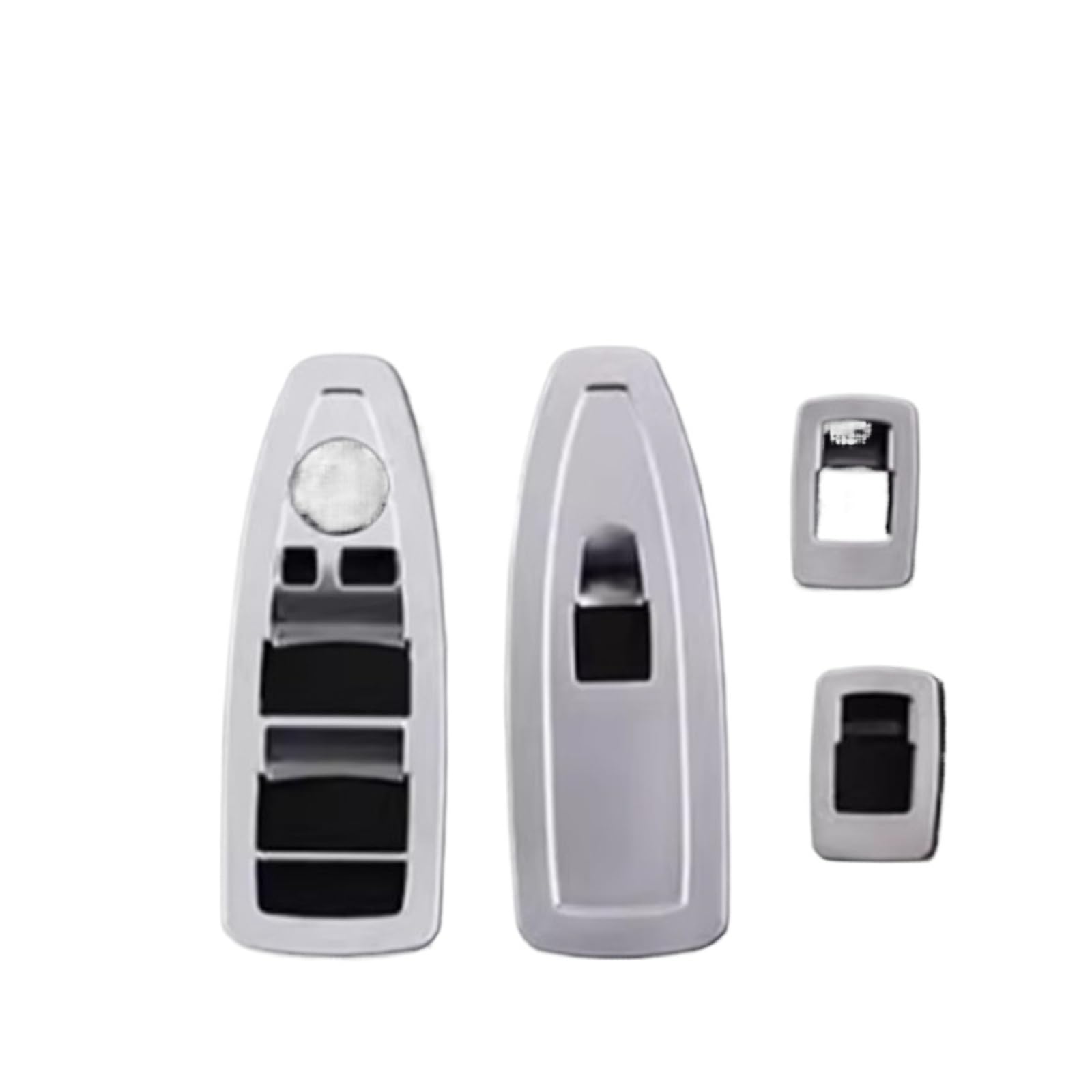 Xuanqingyi Store ABS-Autofensterglasheberknopf-Dekorationsrahmen-Zierabdeckungsaufkleber, kompatibel mit B*MW X1 F48 X2 F39 2016-22, Auto-Innenausstattung(Silver for 2021-22) von SFHDFLUQ