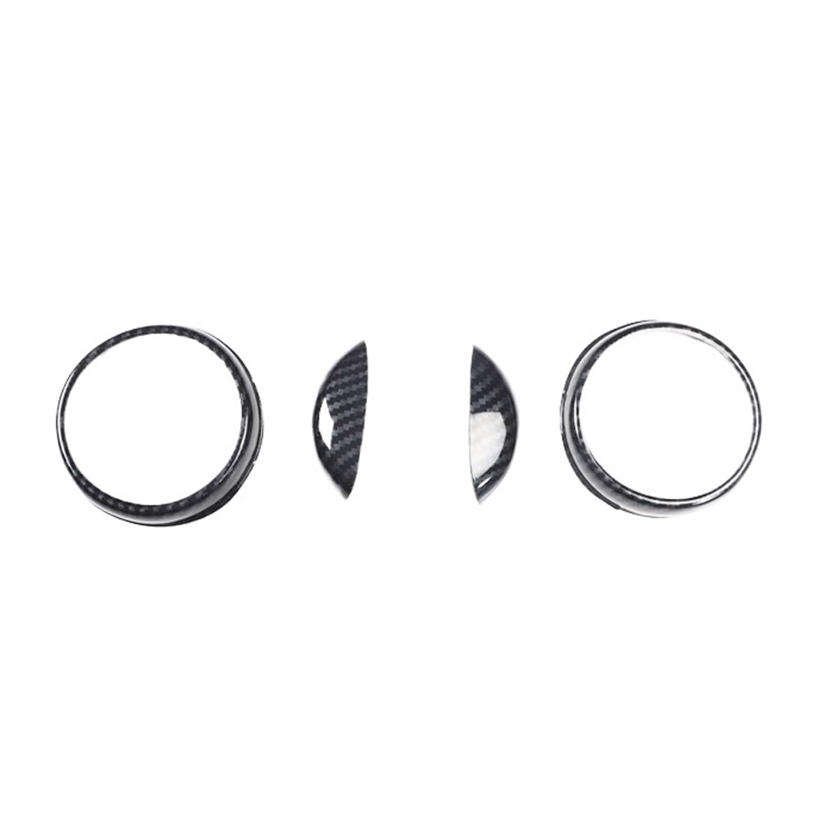 Xuanqingyi Store Auto Carbon Styling Innenmodifikation Elektrische Fenster Dekoration Abdeckung Kompatibel Mit Smart Kompatibel Mit Fortwo 451 Autozubehör Aufkleber(Air outlet) von SFHDFLUQ