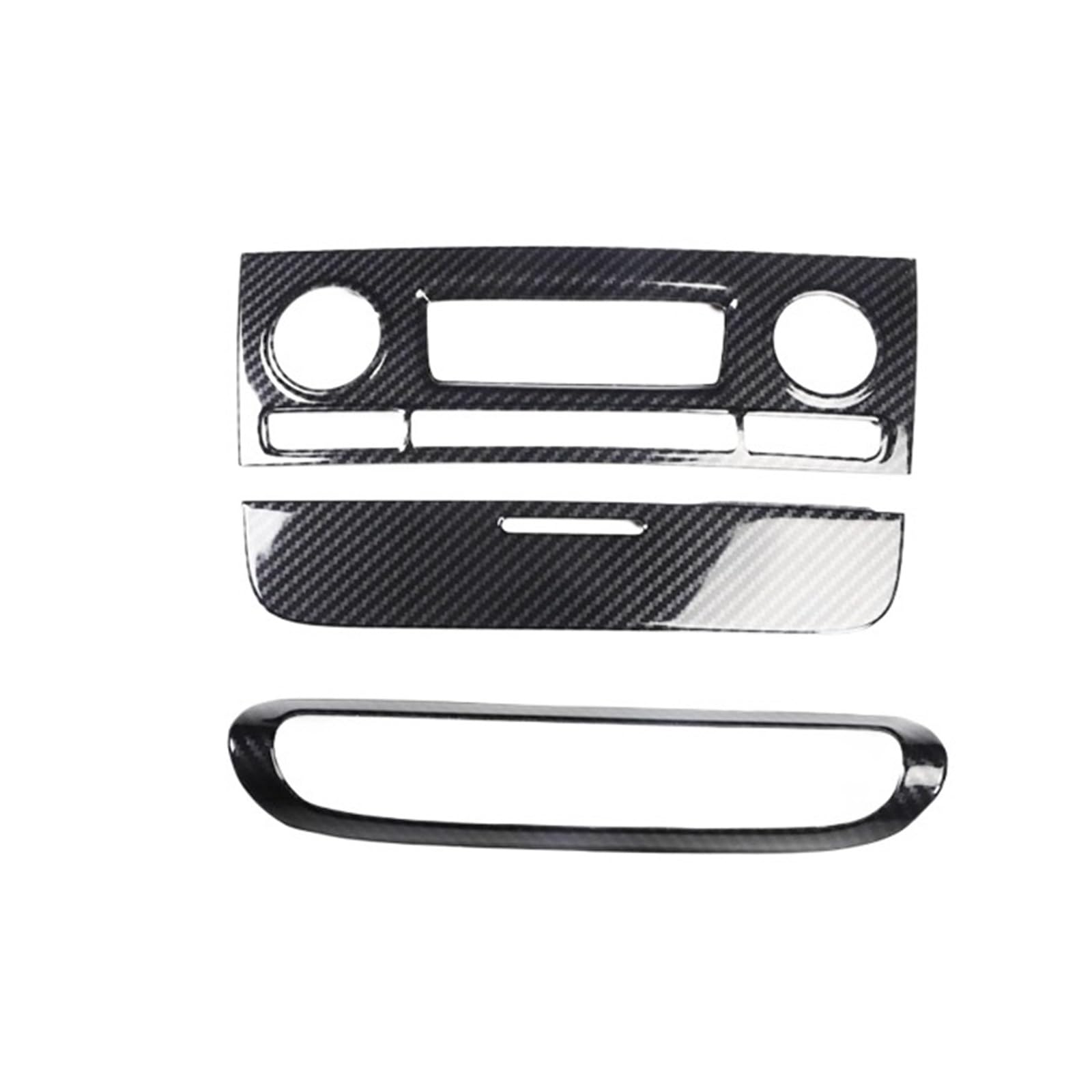Xuanqingyi Store Auto Carbon Styling Innenmodifikation Elektrische Fenster Dekoration Abdeckung Kompatibel Mit Smart Kompatibel Mit Fortwo 451 Autozubehör Aufkleber(Center console 3pcs) von SFHDFLUQ