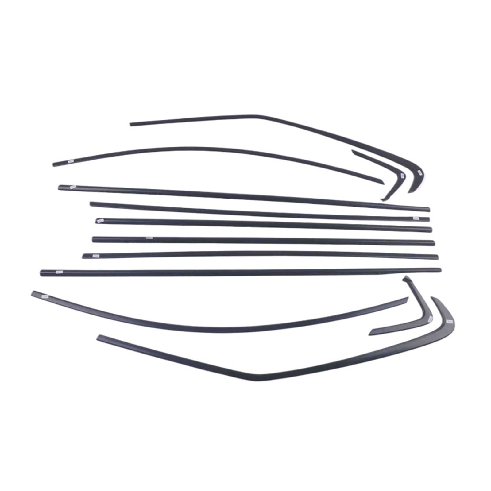 Xuanqingyi Store Autozubehör, kompatibel mit Sienna 2021–2023, ABS, glänzend schwarz, for die Außenfensterleiste, Seitenverkleidung, 12 Stück Xuanqingyi Store Autozubehör, kompatibel mit Sienna 2021–2023, ABS, glänzend schwarz, for die Außenfensterleiste, Seitenverkleidung, 12 Stück von SFHDFLUQ