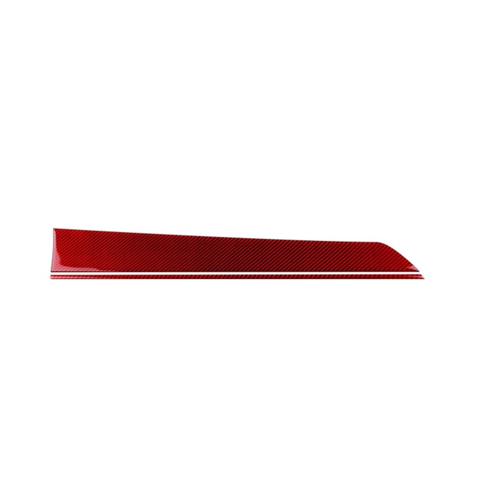Xuanqingyi Store Carbon Fiber Auto Armaturenbrett Dekor Panel Aufkleber Kompatibel Mit WRX/Kompatibel Mit WRX Kompatibel Mit STI 2022-2025 Innen Trim Abdeckung Zubehör(For RHD Red) von SFHDFLUQ
