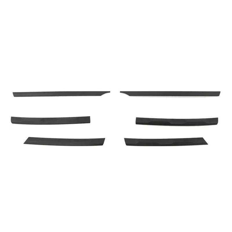 Xuanqingyi Store Ein Satz Zierstreifen for den mittleren Kühlergrill der vorderen Stoßstange, kompatibel mit Tiguan MK2 2017–2021, Autozubehör, direkt aufklebbare schwarze Streifen(Matte Black) von SFHDFLUQ