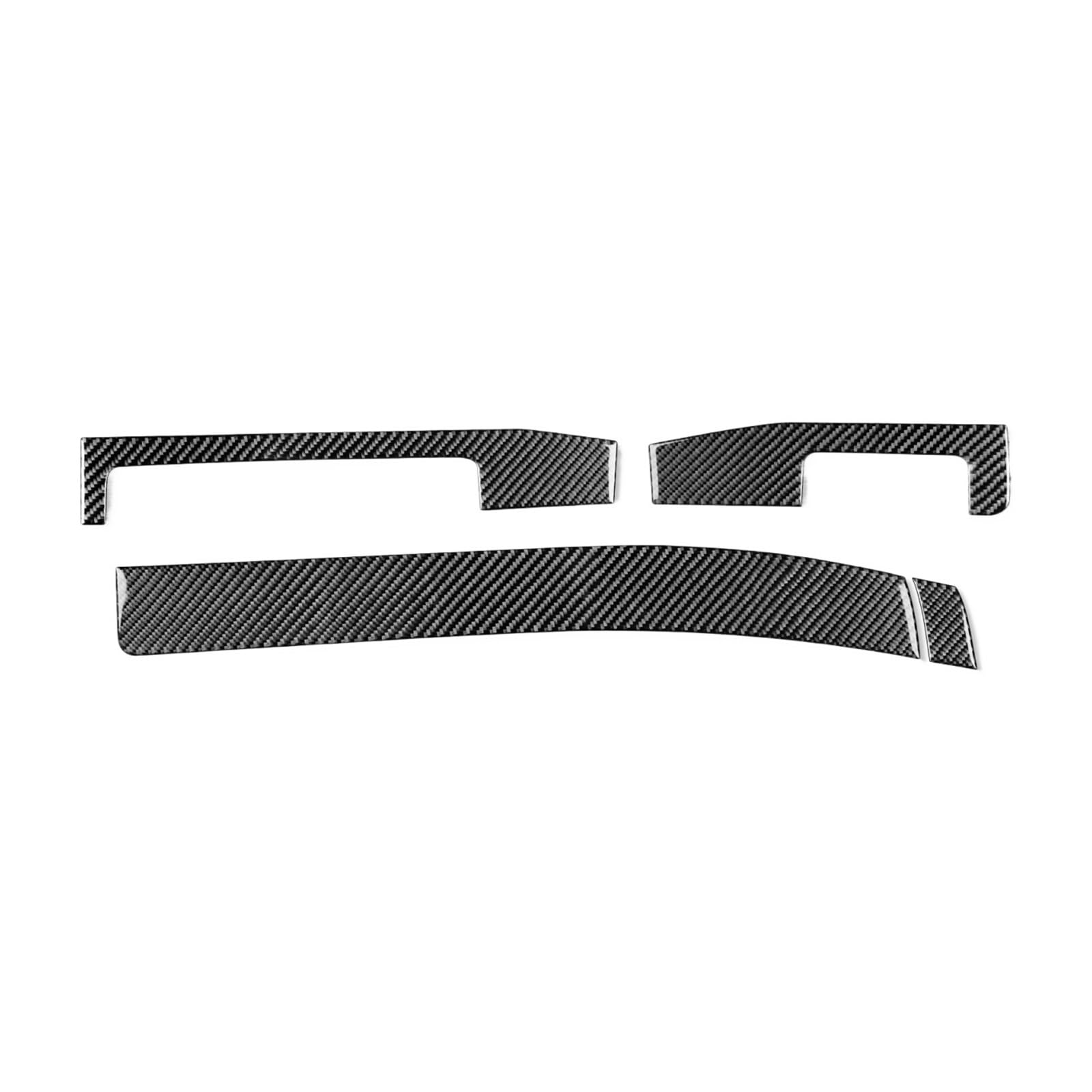 Xuanqingyi Store Kompatibel mit B*MW E46 1998-2005 Autozubehör Carbonfaser-Instrumententafel Mittelkonsolenverkleidung Verkleidung Innenaufkleber(4 Black RHD) von SFHDFLUQ