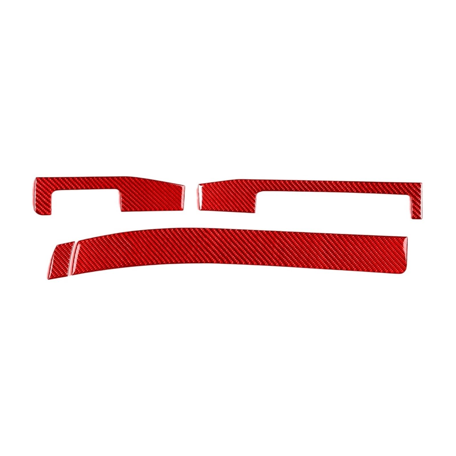 Xuanqingyi Store Kompatibel mit B*MW E46 1998-2005 Autozubehör Carbonfaser-Instrumententafel Mittelkonsolenverkleidung Verkleidung Innenaufkleber(4 Red LHD) von SFHDFLUQ