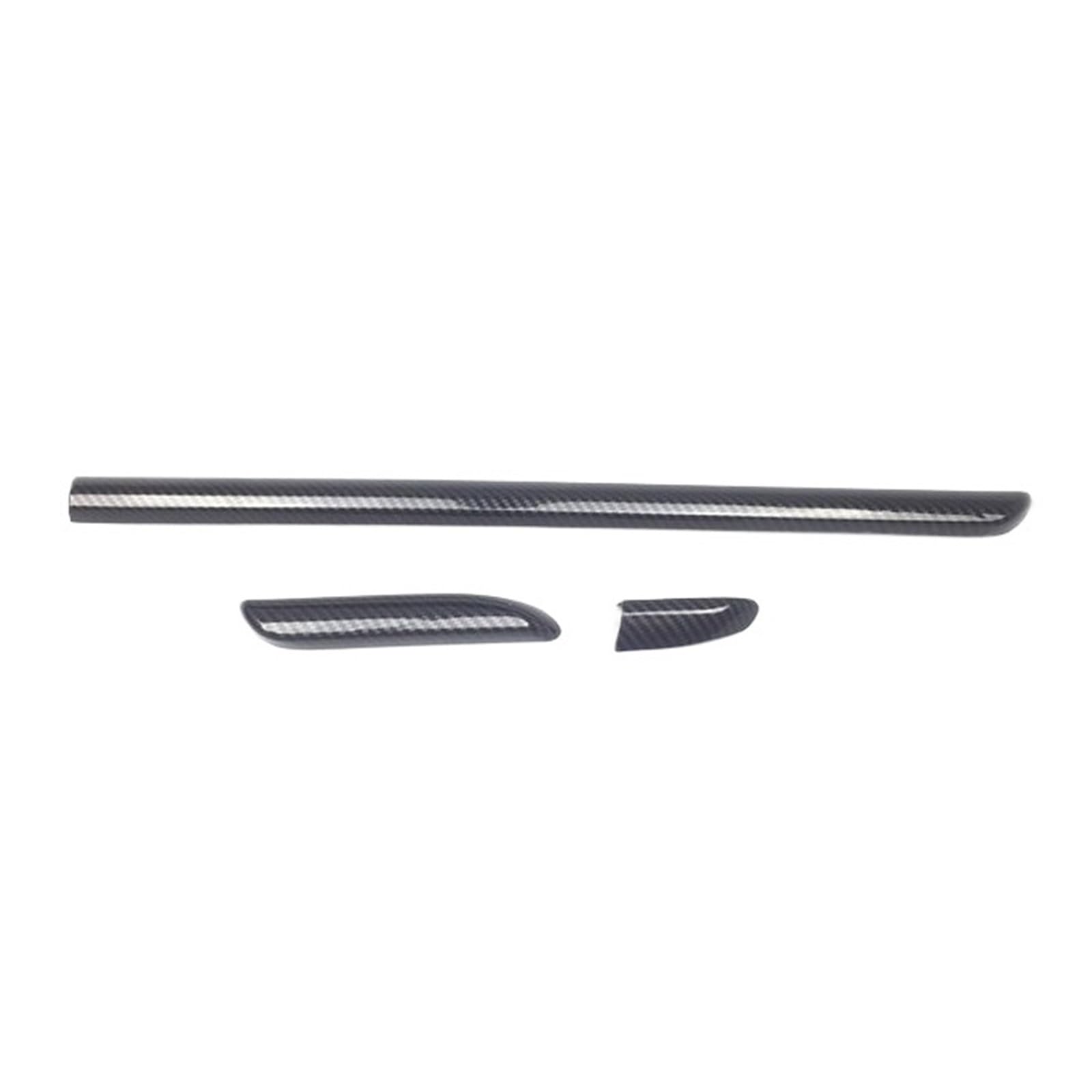 Xuanqingyi Store Rote Zierleisten for die Mittelkonsole im Armaturenbrett, ABS, Autotür-Dekorationsaufkleber, Kohlefaser-Stil, kompatibel mit A3 8V S3 2014–2020(A LHD) von SFHDFLUQ