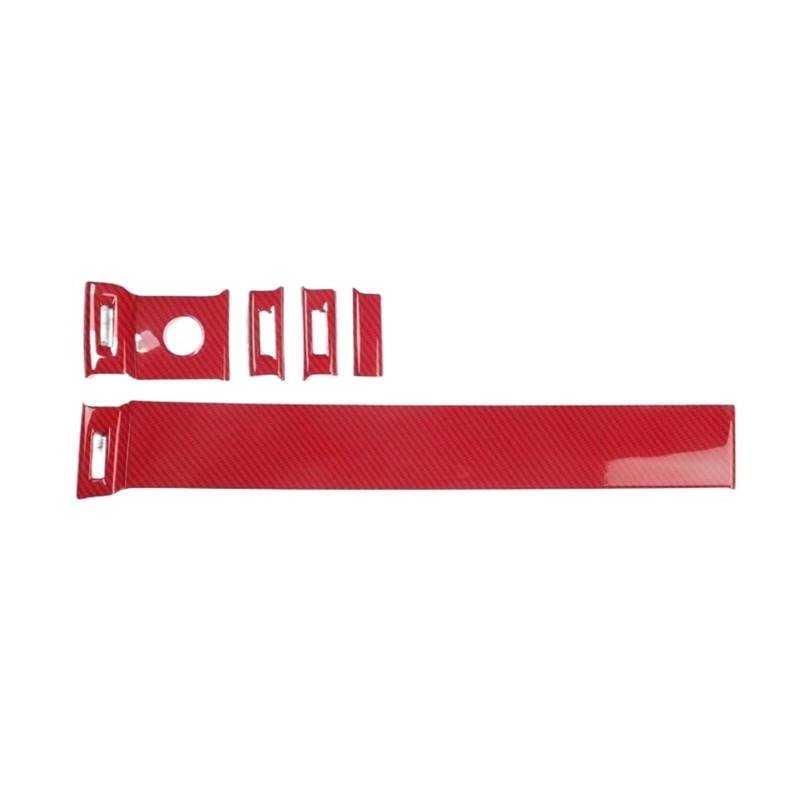 Xuanqingyi Store Zubehör im Carbonfaser-Stil, kompatibel mit Evoque 12–18, Innenleisten, Schalttafel, Mittelkonsolendekoration(Pink) von SFHDFLUQ