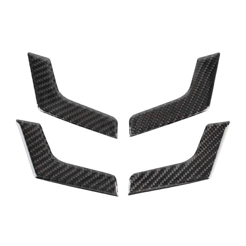 Türgriff Innen 4 PCS Autotür-Innengriffverkleidung für Mercedes für Benz W204 Kohlefaser-Dekorationsrahmenabdeckung Innenleisten Innentürgriffabdeckung von SFIFHSKFH