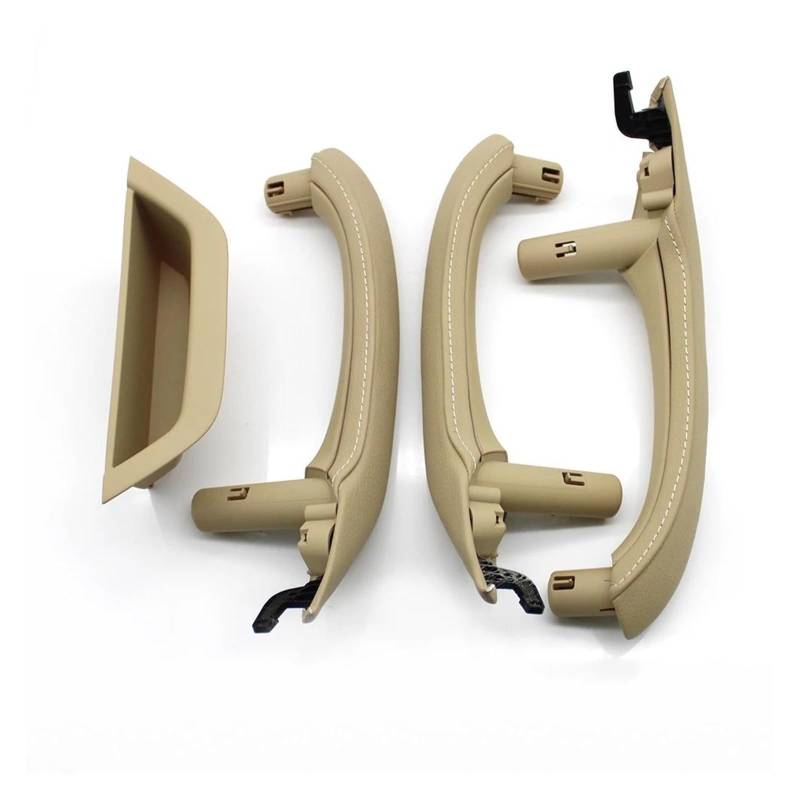 Türgriff Innen 7 STÜCKE LHD RHD Auto-Innentürgriff Mit Griff Außenabdeckung Verkleidungsbaugruppe Ersatz Für X3 X4 F25 F26 Innentürgriffabdeckung(LHD Beige) von SFIFHSKFH