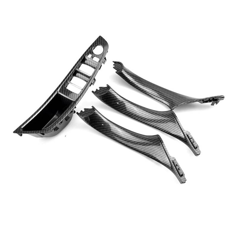 Türgriff Innen LHD Und RHD Auto-Innentürgriff Für 5er F10 F11 520d 525d 530d 535i Innenverkleidung Pull Trim Cover Innentürgriffabdeckung(LHD-Carbon-4PCS) von SFIFHSKFH