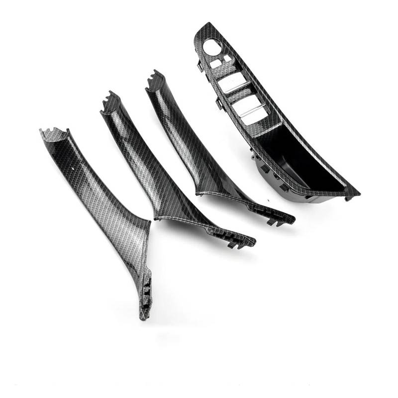 Türgriff Innen LHD Und RHD Auto-Innentürgriff Für 5er F10 F11 520d 525d 530d 535i Innenverkleidung Pull Trim Cover Innentürgriffabdeckung(RHD-Carbon-4PCS) von SFIFHSKFH