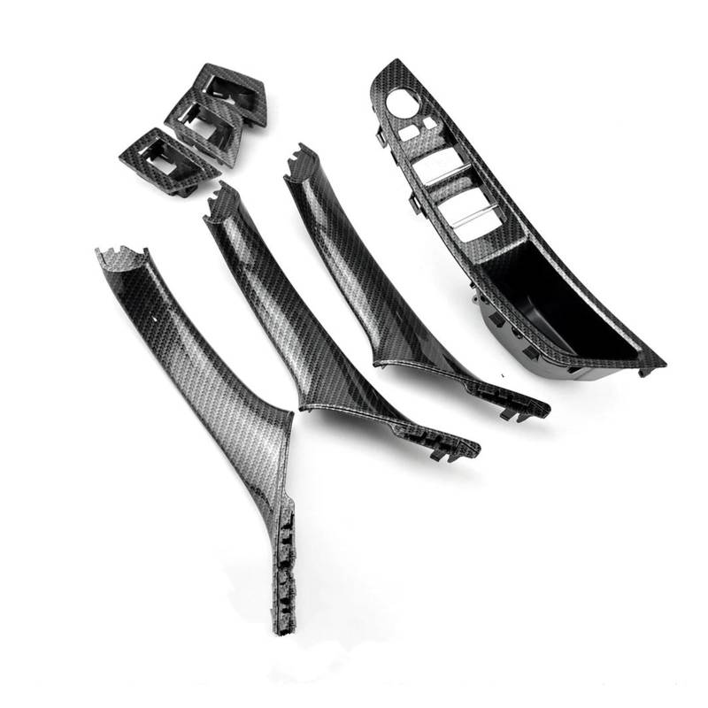 Türgriff Innen LHD Und RHD Auto-Innentürgriff Für 5er F10 F11 520d 525d 530d 535i Innenverkleidung Pull Trim Cover Innentürgriffabdeckung(RHD-Carbon-7PCS) von SFIFHSKFH