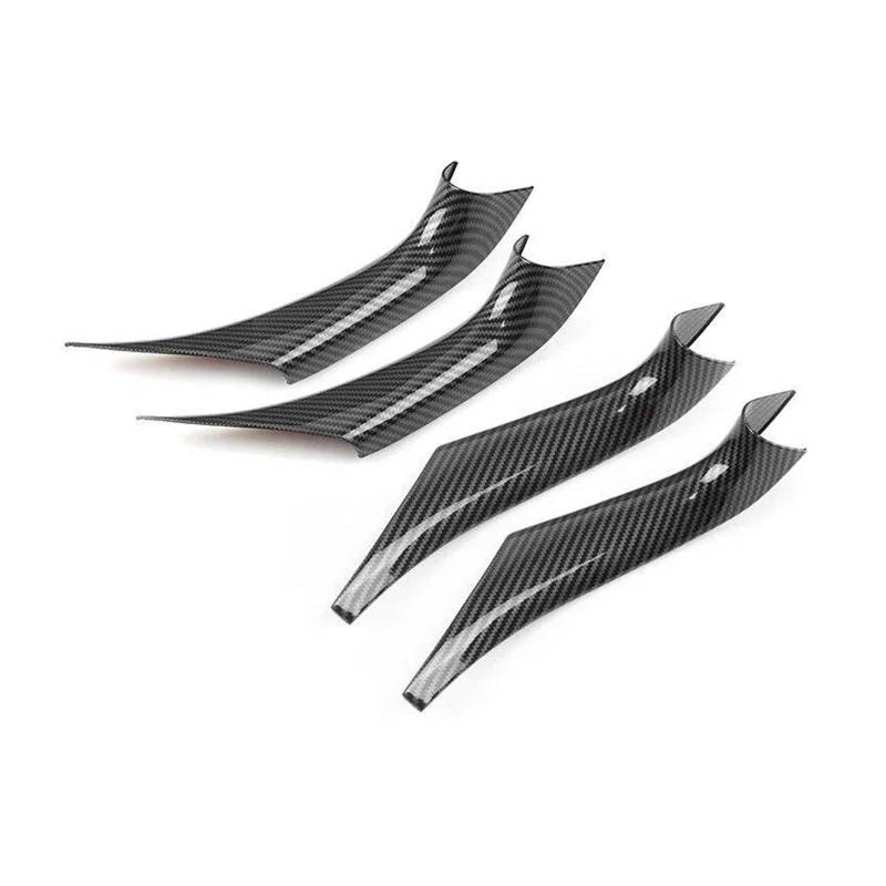 Türgriff Innen Links und rechts Türgriff Abdeckungen Aufkleber Zubehör Auto Innen Für X3 X4 G01 G02 2018-2021 2022 Auto Trim Teile Innentürgriffabdeckung(2 Pair C-Fiber) von SFIFHSKFH