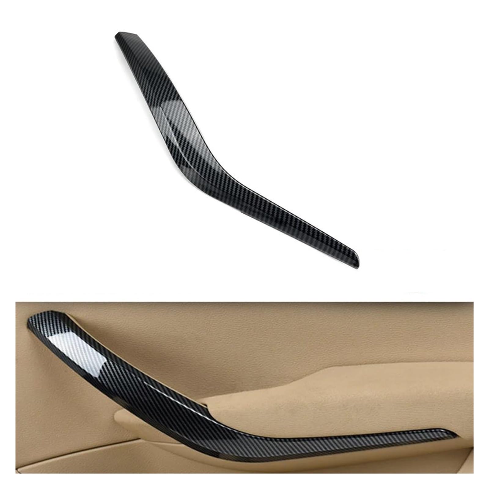 Türgriff Innen Verbesserte Auto-Innentür-Armlehne Links rechts äußere Abdeckungsverkleidung für X1 E84 2010 2011 2012 2013 2014 2015 2016 Innentürgriffabdeckung(C-Fiber-Right) von SFIFHSKFH