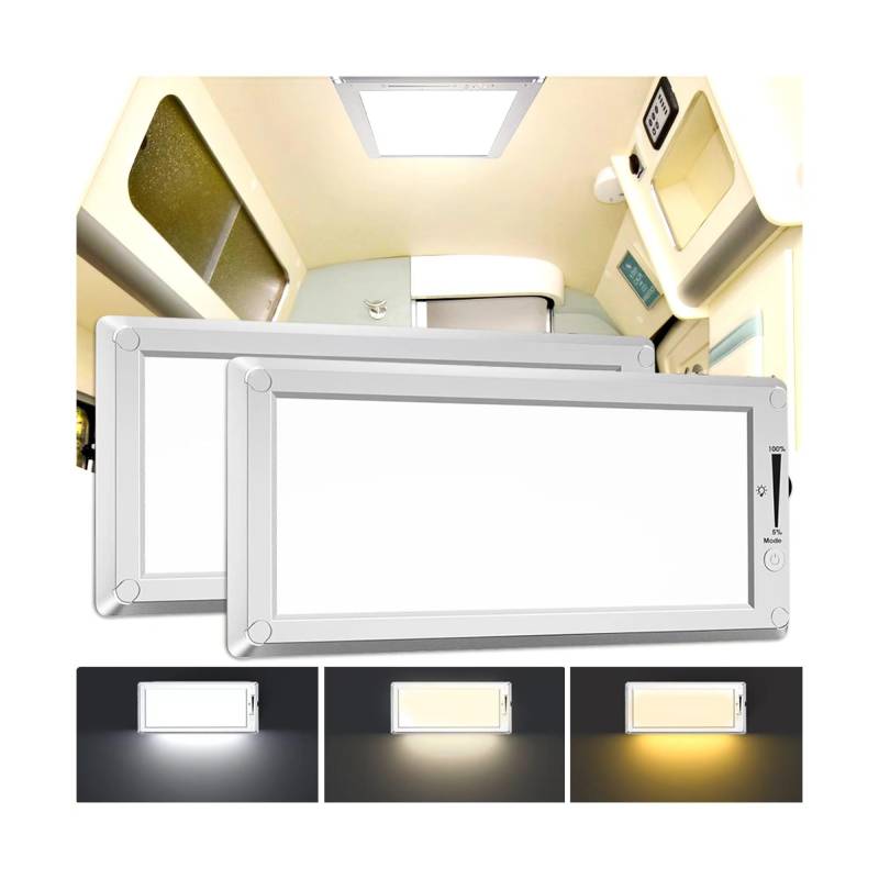 SFNN Auto LED Innenbeleuchtung LED Innenbeleuchtung Auto 12V dimmbare Deckenleuchte (2-Packung) von SFNN