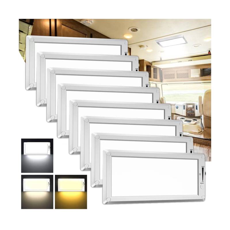 SFNN Auto LED Innenbeleuchtung LED Innenbeleuchtung Auto 12V dimmbare Deckenleuchte (8-Packung) von SFNN