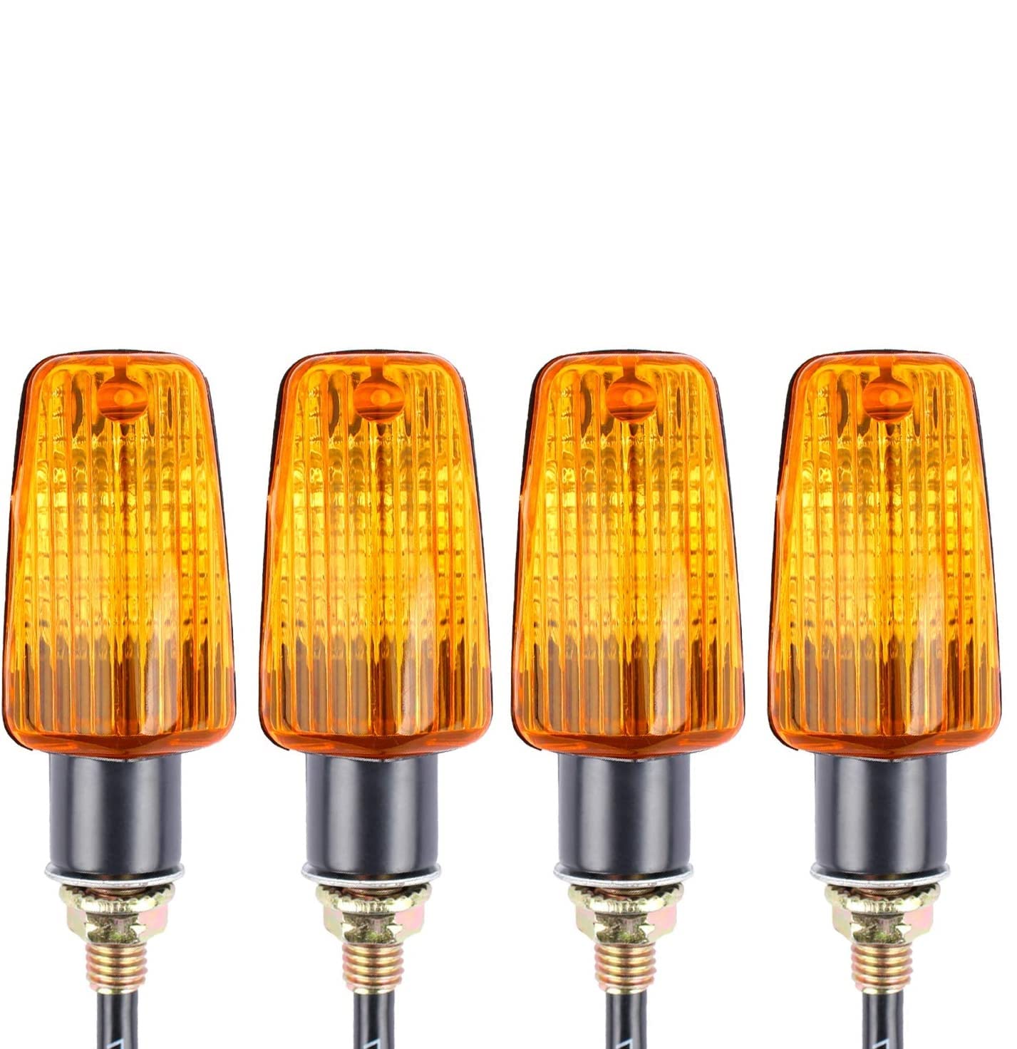 SFONIA 4pcs Motorrad Blinker Licht 12V Blinkerleuchten Motorrad Blinker Licht Wasserdicht Universal Scooter Quad Cruiser Off Road SFONIA 4pcs Motorrad Blinker Licht 12V Blinkerleuchten Motorrad Blinker Licht Wasserdicht Universal Scooter Quad Cruiser Off Road von SFONIA
