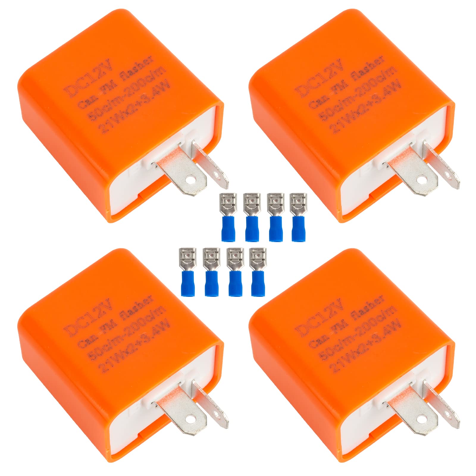 SFONIA LED Blinker Relais 4 Pcs Relai Blinkerrelais Motorrad Quad Lastunabhängig Blinkergeber Einstellbar 2 Pin Polig 12V SFONIA LED Blinker Relais 4 Pcs Relai Blinkerrelais Motorrad Quad Lastunabhängig Blinkergeber Einstellbar 2 Pin Polig 12V von SFONIA