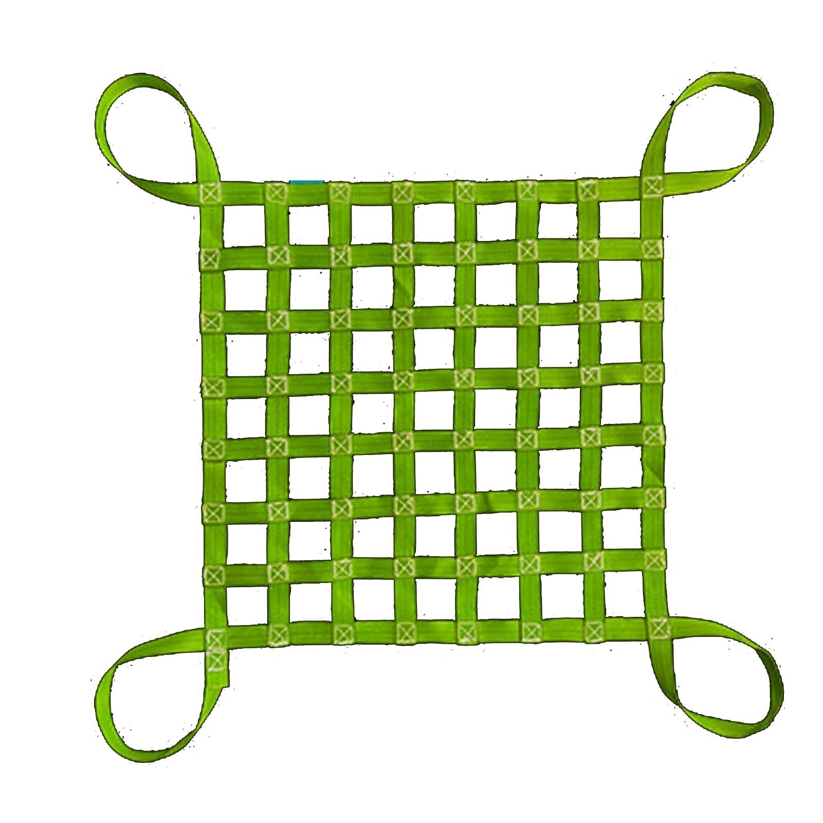Fracht Heben Netz， Ladungsnetz - Sicherheitshebenetz, Nylon-Ladungsaufhängungsnetz, Be- und Entladen im Garten, Hebenetzgurte, Handhabungsgurte(2 X 2M/Mesh 15cm/Load 2.5t) von SFQEVHRZ