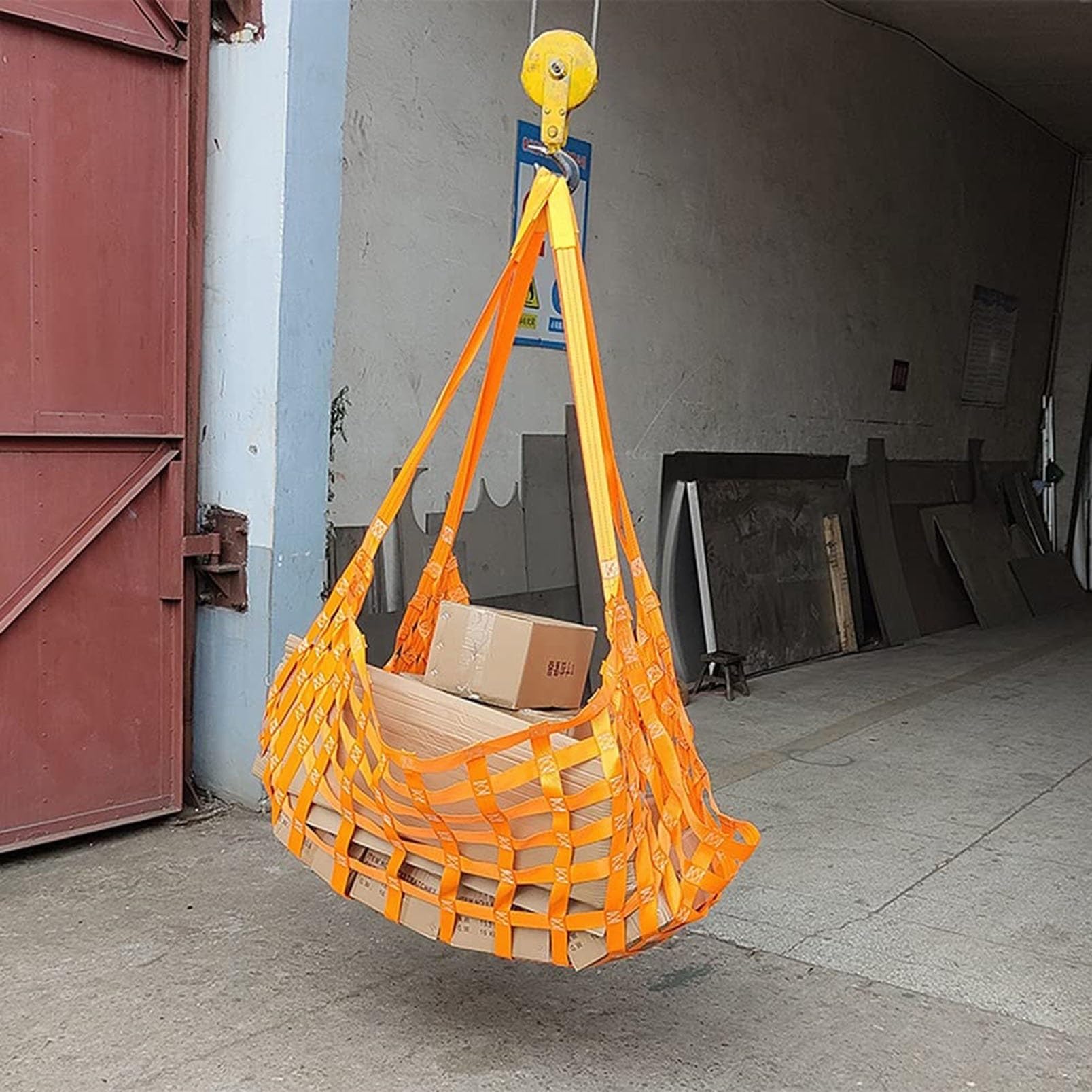 Fracht Heben Netz， Sicherheits-Hebenetz aus Nylon for Aufhängen, Hebenetz for Hebevorrichtungen von Baudocks, erweitertes Kletterseilnetz for Spiele im Freien(4 X 4M/Mesh 20cm/Load 3.5t) von SFQEVHRZ