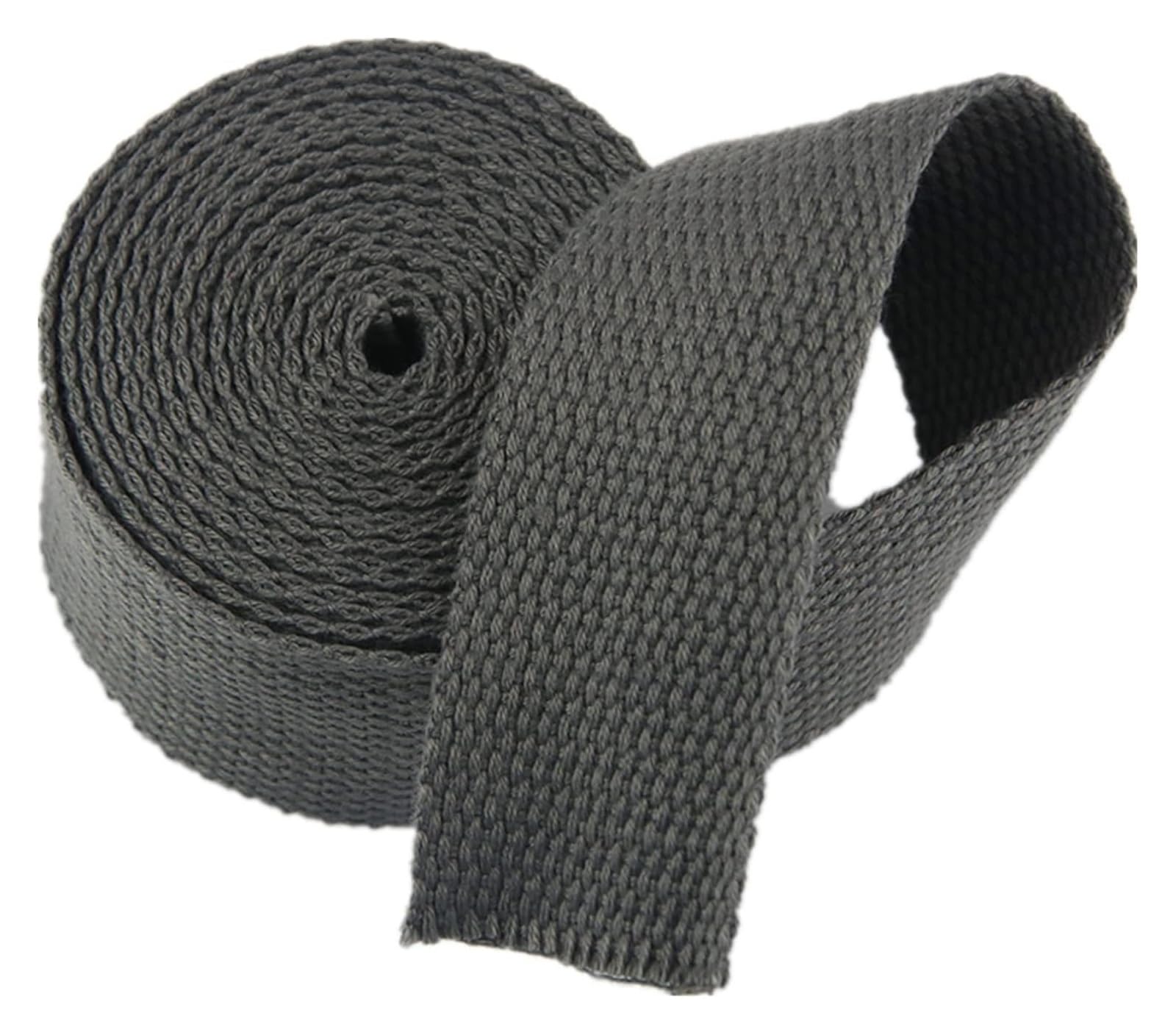Nylon Gurtband， 20 mm, 25 mm, 38 mm, 50 mm, 5 Yards, Baumwollgurtband for Taschen, Rucksäcke, Gepäck-/Frachtgurte(Dark Grey,38MM) von SFQEVHRZ