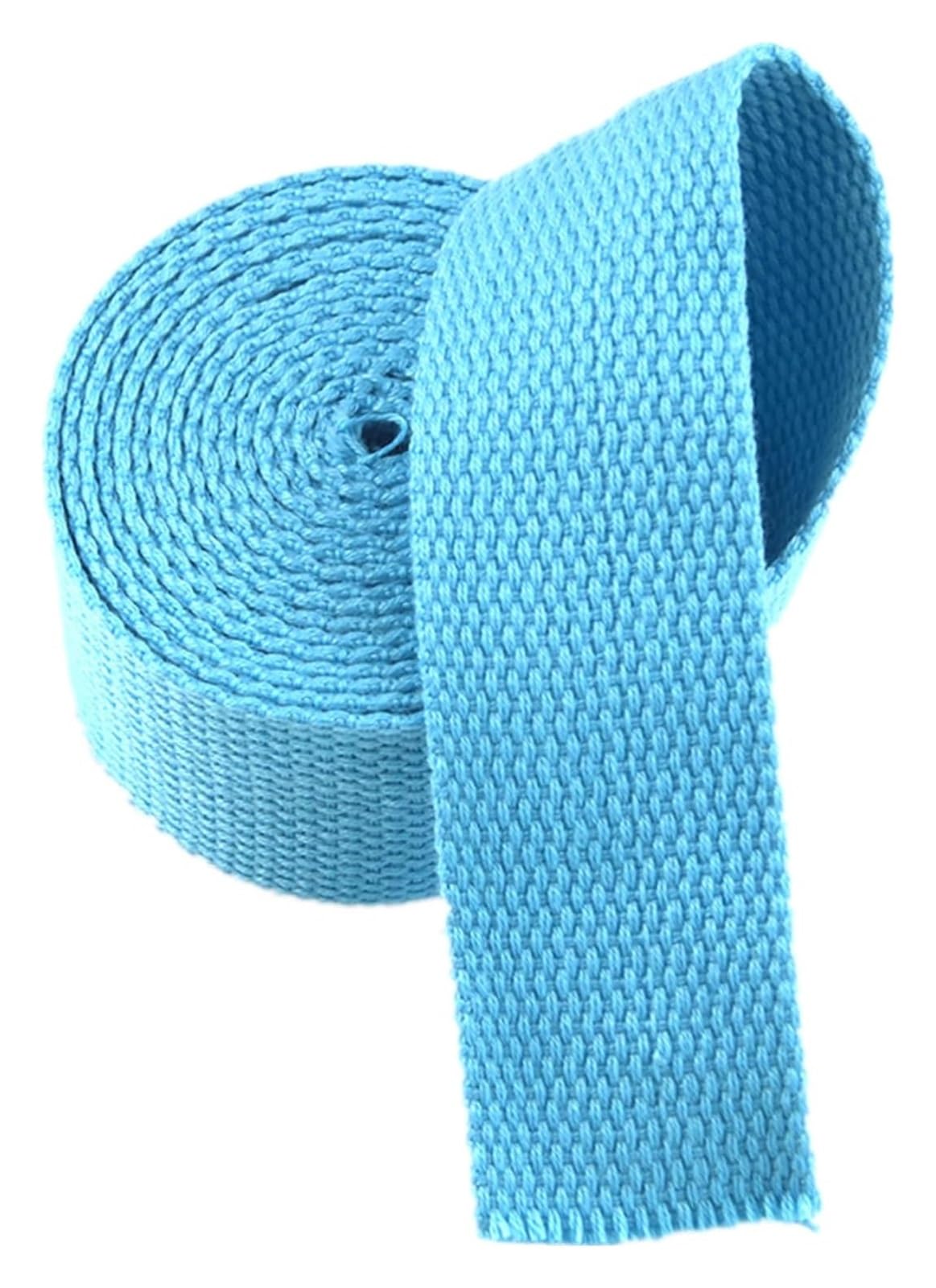 Nylon Gurtband， 20 mm, 25 mm, 38 mm, 50 mm, 5 Yards, Baumwollgurtband for Taschen, Rucksäcke, Gepäck-/Frachtgurte(Sky Blue,50MM) von SFQEVHRZ