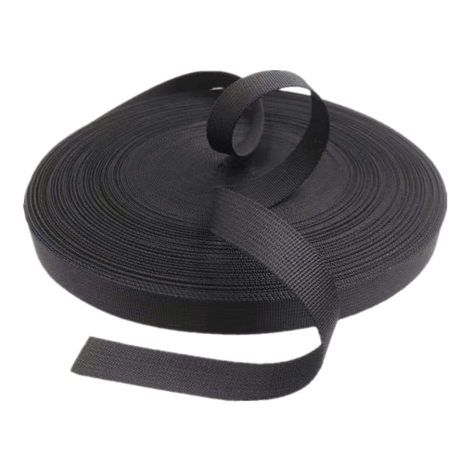 Nylon Gurtband， Nylongurtband 38 mm, strapazierfähiger Gurt for Taschen, Gepäckgurte, Klettern im Freien(Black,Select Size) von SFQEVHRZ
