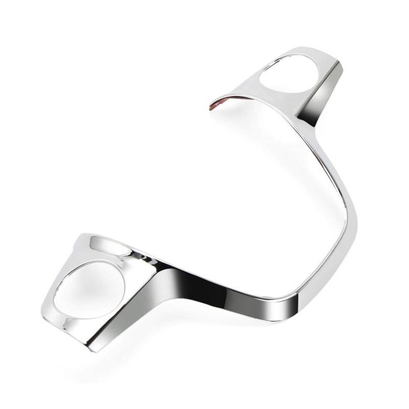 SFUO ABS Chrom-Ordnungs-Lenkrad-Abdeckung Aufkleber Fall fit for Ford Focus 3 Mk3 2012-2014 / Kuga 2013-2015 Zubehör (Color Name : Chrome 1pcs) von SFUO
