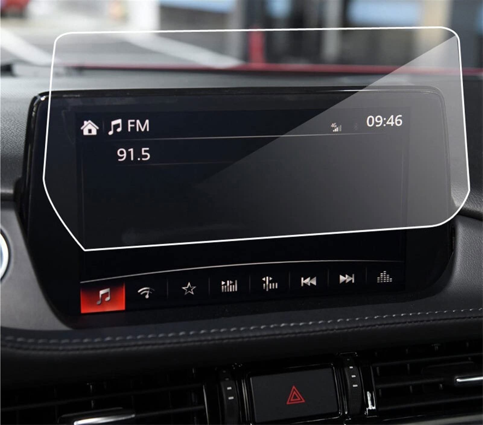 SFUOE Auto-Navigation gehärtetes Glas-Bildschirm-Schutzfolie for Mazda 6 Atenza GJ GL 2019 2020 Jahr von SFUOE