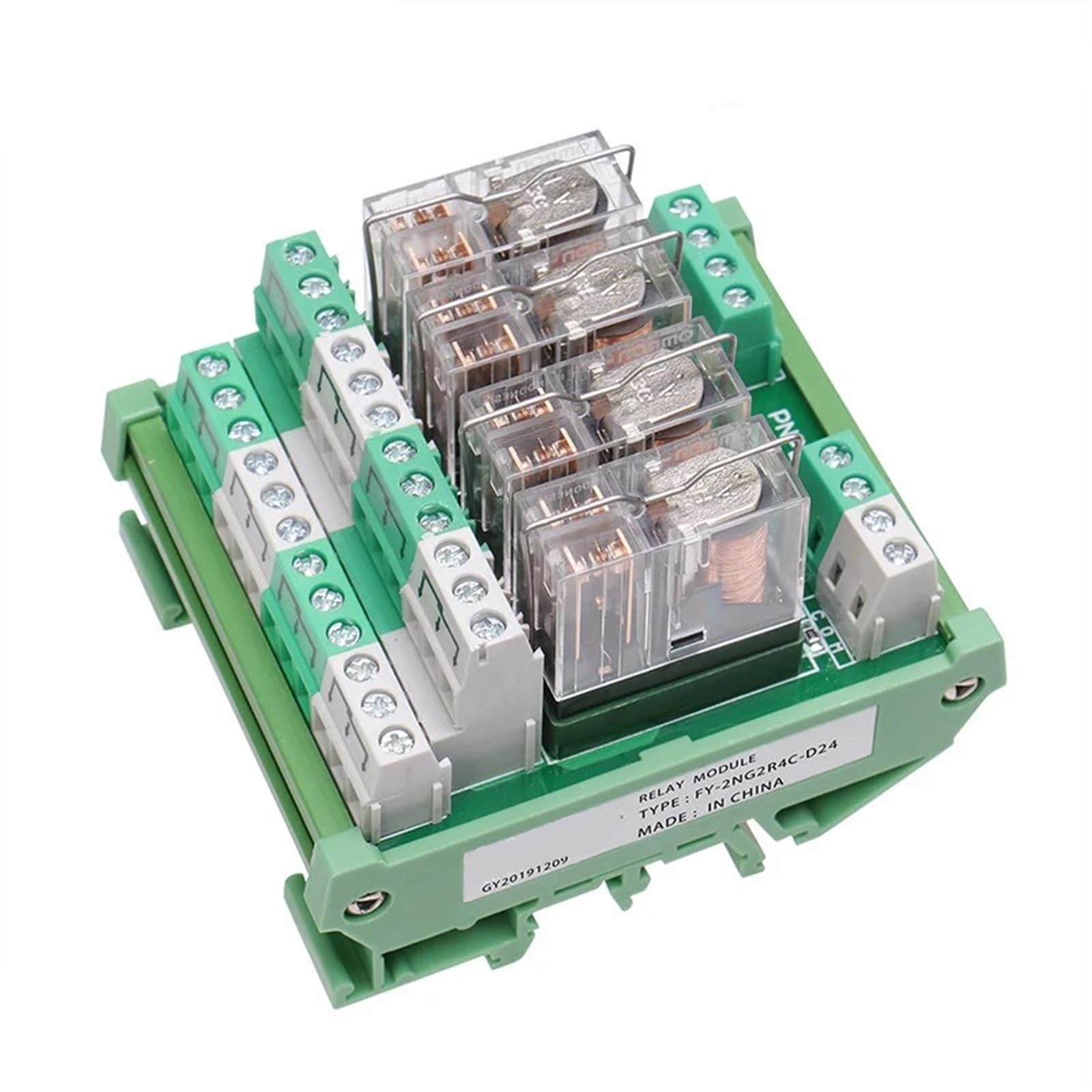 2NG2R 4 Kanal Relais Modul 2NO 2NC Elektronische DPDT Schalter 12V 24V Relais Bord 1Pcs(2NO2NC-4C-12VACDC) von SFYMORHE