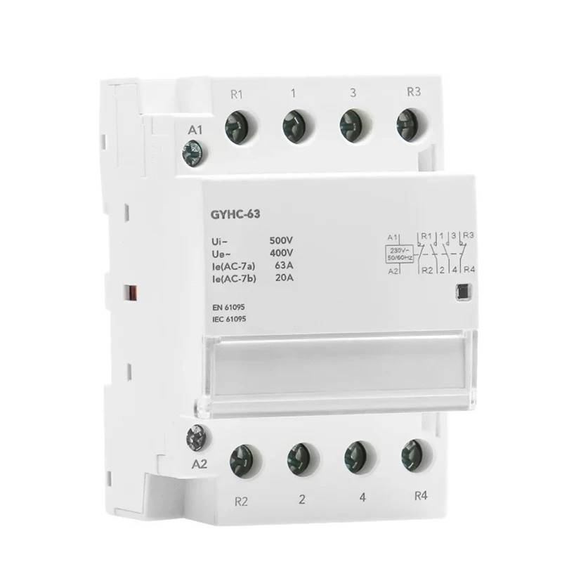 4P 40A 63A 4NO oder 2NC2NO 220V/230V 50/60HZ Din-schiene Haushalt AC Modulare Schütz 4NC 3NO1NC 1Pcs(4P 40A 3NO1NC 220V) von SFYMORHE