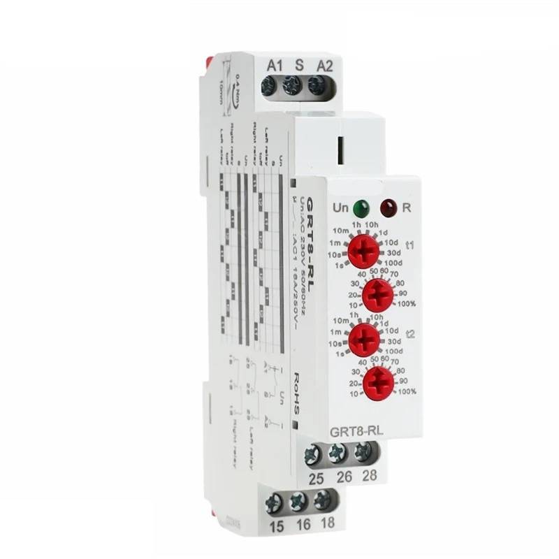 GRT8-RL 16A Rechts-Links-Inverser-Zeitrelais Alternate Zyklus Relais 2NO2NC AC 230V oder AC/DC12-240V 1 Stücke(GRT8-RL ACDC12V-240V) von SFYMORHE
