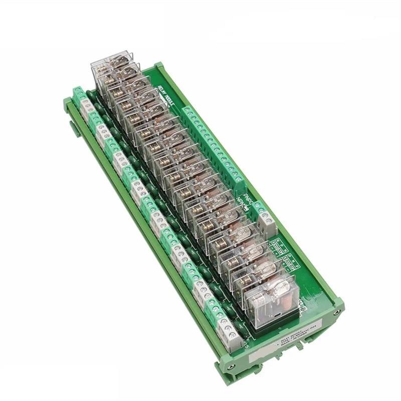 NG2R 16 Kanal Relais Bord 1NO 1NC Din Schiene Relais Modul OM Relais Stecker 1Pcs(FY-NG2R-16C-12VACDC) von SFYMORHE
