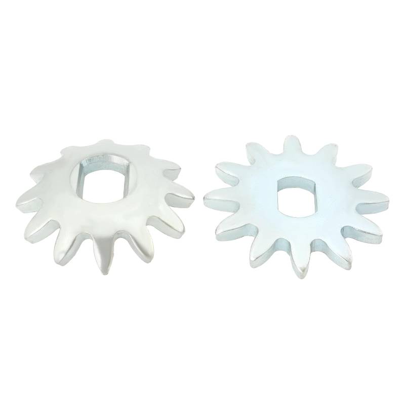 SG Store 1 Paar Horizontal-Wagenheber-Zahnrad 3 Tonnen 4 Tonnen Horizontal-Wagenheber-Reparaturteile Zahnrad Flachzahn Innenzahn Kohlenstoffstahl Trompetenzahnrad 45–42mm von SG Store