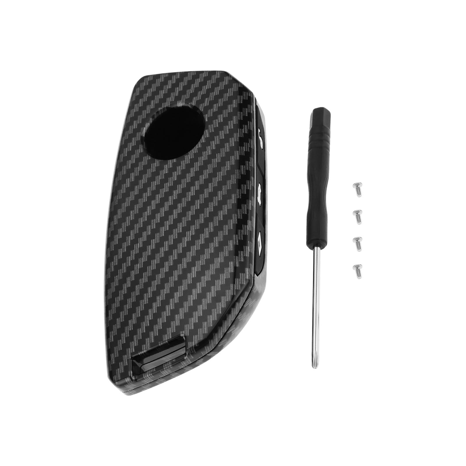 SG Store Auto-Fernbedienungs-Schlüsselanhänger-Abdeckung, ABS-Schlüsselgehäuse, kompatibel mit BMW IX I5 I7 XM X5 X6 2023 2024, Kohlefaser-Stil SG Store Auto-Fernbedienungs-Schlüsselanhänger-Abdeckung, ABS-Schlüsselgehäuse, kompatibel mit BMW IX I5 I7 XM X5 X6 2023 2024, Kohlefaser-Stil von SG Store