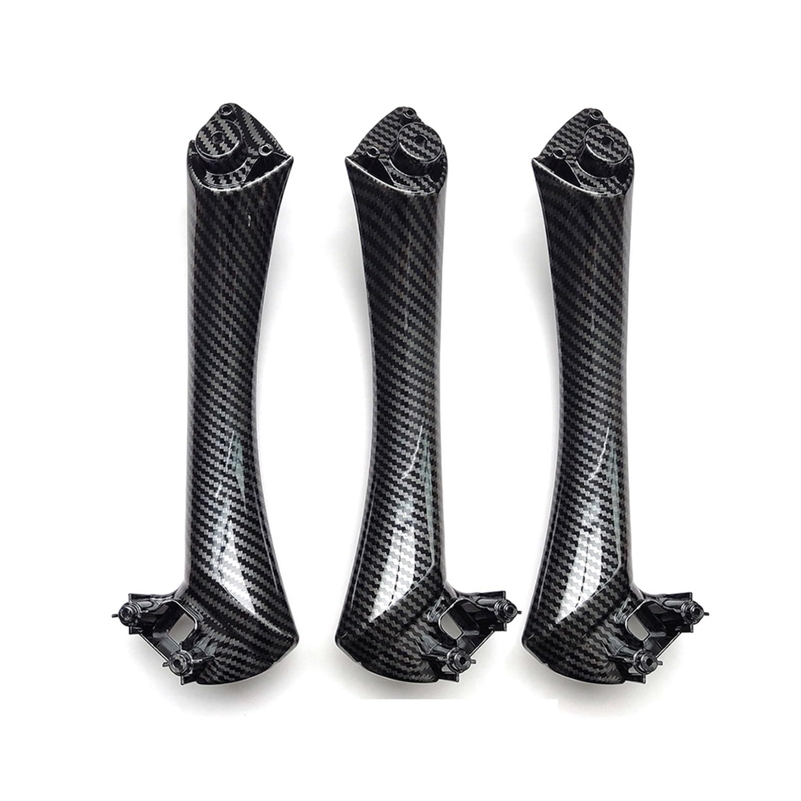 Autotürgriff Für 3 Serie E90 E91 316 318 320 325 328i 2004-2012 LHD RHD Carbon Fiber Innen Tür Armlehne Pull Griff Türgriff(LHD Inside 3pcs Set) von SGHFUVE