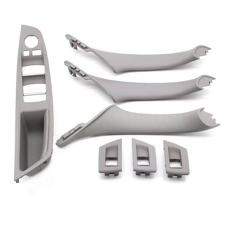 Autotürgriff Für 5 Series F10 F11 520i 523i 525i 528i 530i LHD Auto Innentürgriff Armlehne Panel Pull Trim Cover Set Türgriff(LHD Gray Set) von SGHFUVE