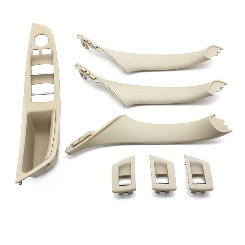 Autotürgriff Für 5 Series F10 F11 520i 523i 525i 528i 530i LHD Auto Innentürgriff Armlehne Panel Pull Trim Cover Set Türgriff(LHD Oyster Set) von SGHFUVE