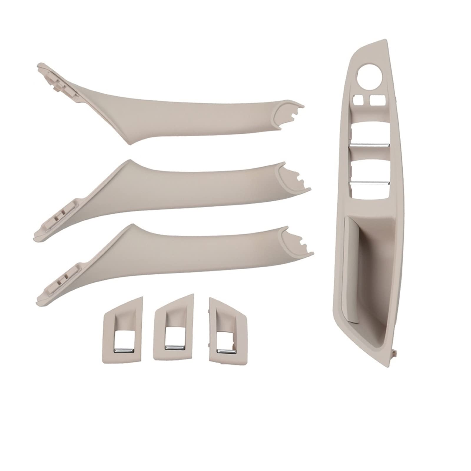 Autotürgriff Für 5 Series F10 F11 520i 523i 525i 528i 530i RHD Rechts Fahrer Auto Innentür Griff Armlehne Panel Pull Trim Abdeckung Set Türgriff(RHD Oyster Set) von SGHFUVE