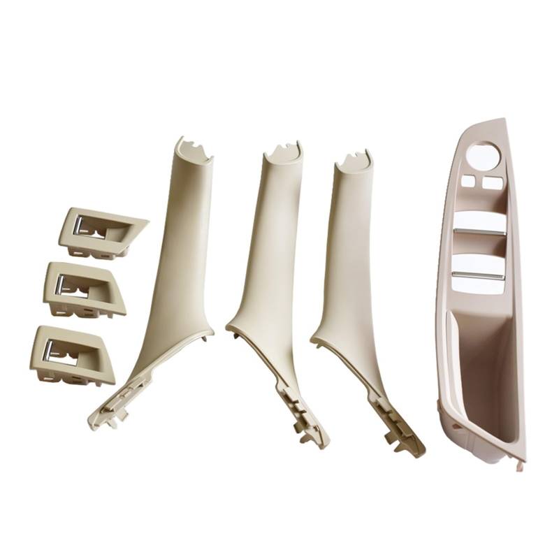 Autotürgriff Für 5 Series F10 F11 523i 525i 528i 535i 520i Verbesserte Innentür Armlehne Fenster Schalter Panel Pull Griff Set Türgriff(Oyster-7Pcs) von SGHFUVE