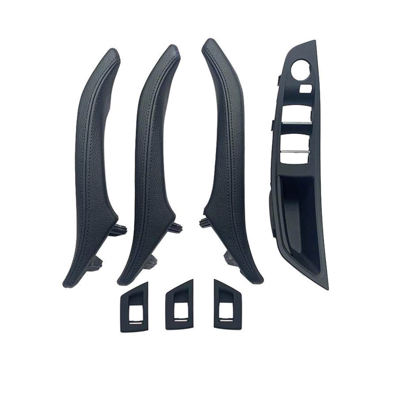 Autotürgriff Für 5 Series F10 F11 F18 520i 523i 525i 528i 535i RHD Auto Links Rechts Innen Tür Armlehne Griff Montage 7PCS Set Türgriff(RHD Black) von SGHFUVE