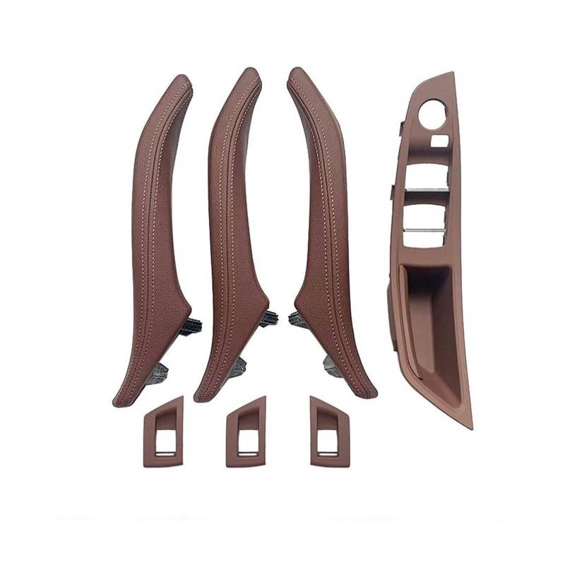 Autotürgriff Für 5 Series F10 F11 F18 520i 523i 525i 528i 535i RHD Auto Links Rechts Innen Tür Armlehne Griff Montage 7PCS Set Türgriff(RHD Red Brown) von SGHFUVE