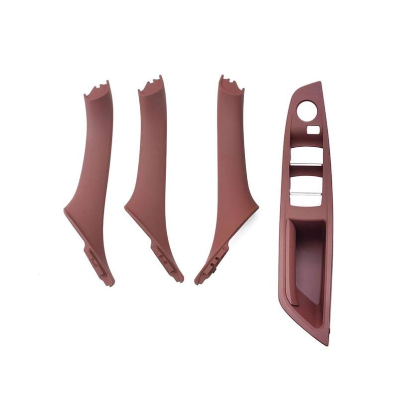 Autotürgriff Für 5 Series F10 F11 F18 520i 523i 525i 528i 535i RHD Rechtslenker Auto Innentürgriff Panel Trim Cover Set Türgriff(Model B Redbrown) von SGHFUVE