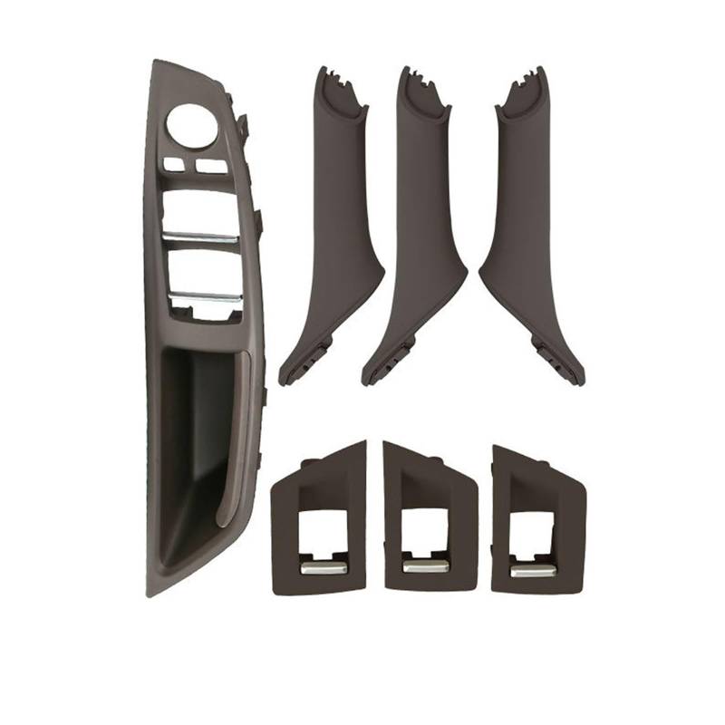 Autotürgriff Für 5 Series F10 F11 F18 520i 528i 535i 523i 525i 7PCS Innentür Armlehne Fenster Schalter Panel Pull Griff Set Türgriff(Mocha Brown) von SGHFUVE